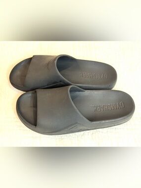 Gymshark Unisex Rest Day Slice Sandals Black Mens 10 Women’s 11 Comfy Shoe